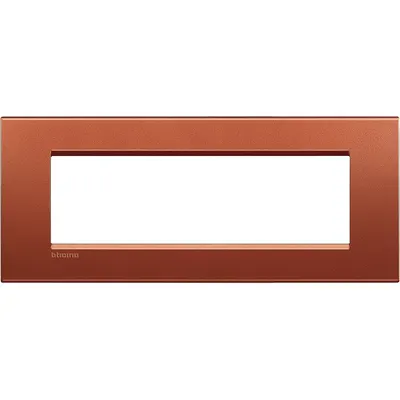 Rama ornament 7 module Bticino Living Light LNA4807RK, caramiziu
