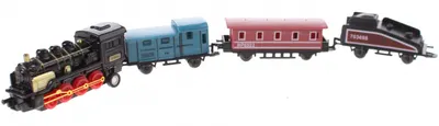 Set de joaca Johntoy - Locomotiva cu 3 vagoane, sortiment