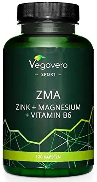ZMA, Zinc + Magnesium + Vitamin B6, 120 capsule, Vegavero