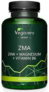 ZMA, Zinc + Magnesium + Vitamin B6, 120 capsule, Vegavero
