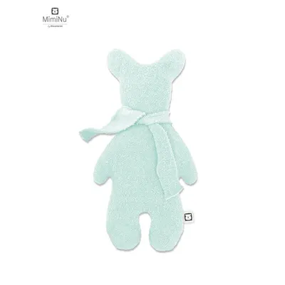 Jucarie textila, MimiNu, Bear Krzys, Pentru bebelusi, Moale, Din thermofrotte, Dimensiune 31 x 17 cm, Material certificat Oeko Tex Standard 100, Cold Mint