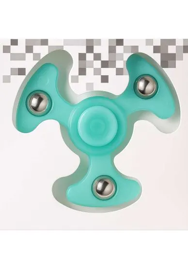 Jucarie interactiva antistress - Fidget spinner (Turcoaz)