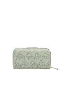Portofel din piele ecologica cu fermoar Althea Ultra - Verde