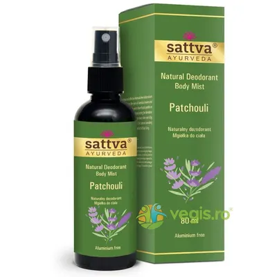 Deodorant Spray fara Aluminiu cu Ulei de Patchouli 80ml