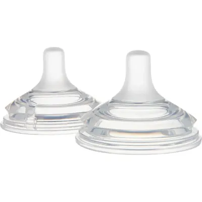 Canpol babies Natural Shape tetină pentru biberon 0m+ 2 buc