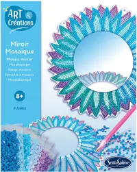 Set creativ Sentosphere - Oglindă DIY cu pene diamantate