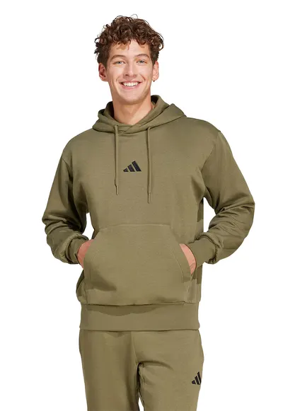 Hanorac regular fit cu buzunar kangaroo Feelcozy - Kaki
