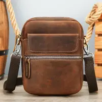 Geanta de umar pentru barbati, Davide GT3840, piele naturala, Maro