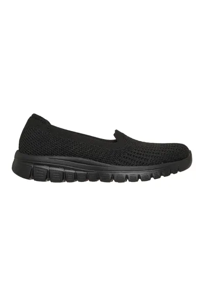 Pantofi slip-on cu aspect tricotat Graceful - Negru