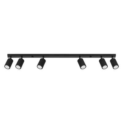 Spot negru 6,5x117 cm Gleam – Sollux