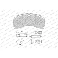 Set placute frana, frana disc FERODO FCV4417PTS