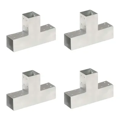 Gossi conectori de grinda, forma t, 4 buc, 71x71 mm, metal galvanizat