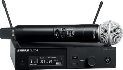 Sistem de microfon wireless Shure - SLXD24E/SM58-K59, negru