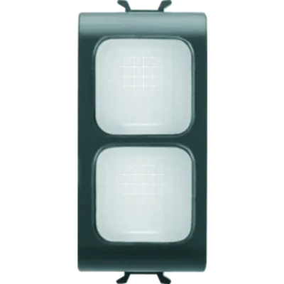 Lampa de semnalizare dubla - OPAL - 1 MODULE - BLACK - CHORUS