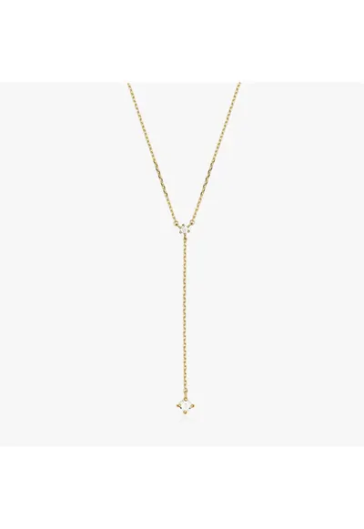 Colier din aur Stone drop - Zirconiu - 42-45 cm