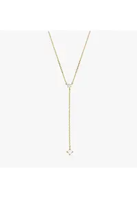 Colier din aur Stone drop - Zirconiu - 42-45 cm