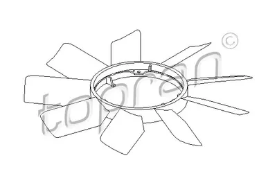 Ventilator radiator (diametru 430 mm, numar palete 9) MERCEDES Clasa C T-MODEL (S202), C (W202), CLK (A208), CLK (C208), COUPE (C124), E (A124), E (C124), E T-MODEL (S124), E T-MODEL (S210) 1.8-2.3 in