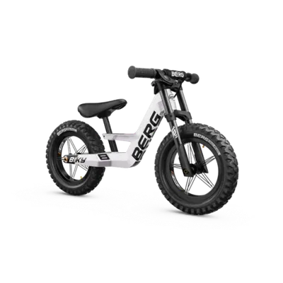 Bicicleta copii 2-5 ani, fara pedale, Berg Biky Cross White Cu Frana De Mana, Berg Toys BT24747400