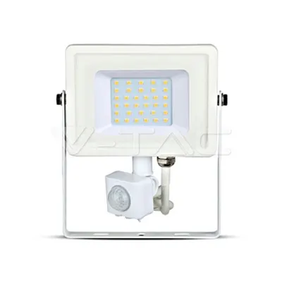 VT-30-S 30W 2400lm 3000K 230V IP65 white sensor