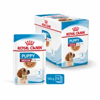 Set 10 buc x 140 gr Hrana umeda pentru caini Royal Canin Medium Puppy