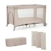Patut travel Kinderkraft Joy2, fara accesorii, beige