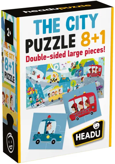Puzzle educativ Headu - Mediul urban, 8+1
