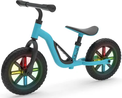 Bicicleta de echilibru Chillafish - Charlie Glow, albastra