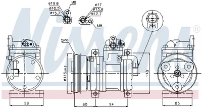 Compresor climatizare aer conditionat potrivit HYUNDAI I10 I 1.1D 01.08-12.11