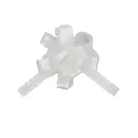 Fundă nuntă cu autoformare tulle 20cm alb