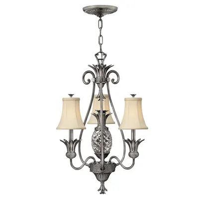 Corp de iluminat suspendat, lustra Plantation 3 Light Chandelier – Polished Antique Nickel