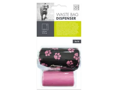 Saci menajeri, cu suport moale din material textil M-PETS, 2 x 15 saci