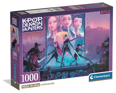 Puzzle Clementoni de 1000 piese - K-Pop Demon Hunters (varianta 3)