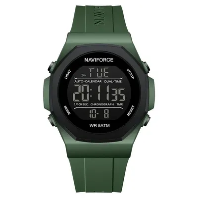 Ceas Bărbați Naviforce 7117 Verde - Funcții Multiple, Design Fashion, Rezistent la Șocuri, Rezistent la Apă 5ATM
