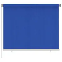 vidaXL Jaluzea rulantă de exterior 185 (l) x 140 (î) cm, albastru, HDPE