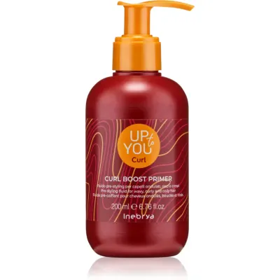 Inebrya Up To You Curl Boost Primer crema styling pentru par ondulat si cret 200 ml