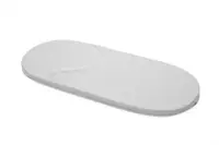Saltea pentru landou cu husa detasabila din bumbac si fermoar 78x30x2 cm Nichiduta Dreamillo Gri