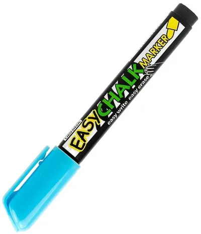 Marker de cretă Marvy Uchida Easy Chalk - Albastru