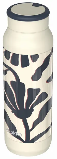 Sticlă termică Quokka Pulse - Abstract Leaves, 700 ml