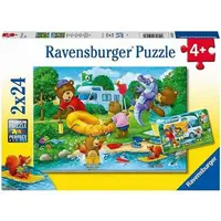 Puzzle Ursi in Camping, 2x24 Piese