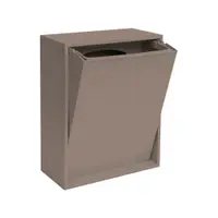 Coș de gunoi maro deschis pentru reciclare/de montat pe perete din plastic reciclat Recycling Box – ReCollector