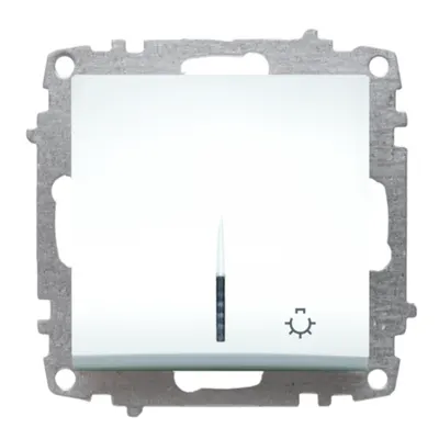 Zena Alb Mecanism Intrerupator Iluminat Scara LED ST