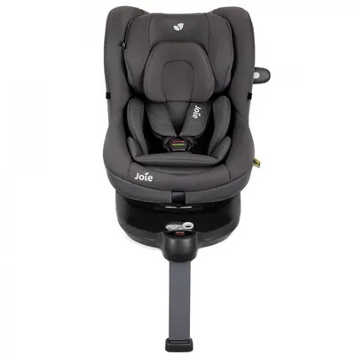 Scaun auto pentru copii Joie i-Spin 360 Thunder 40-105 cm, testat ADAC si certificat R129, rotativ, spatar reglabil, tetiera ajustabila, baza cu picior de sustinere, SPS