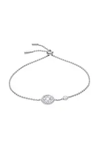 Bratara din argint veritabil cu talisman decorat cu mother of pearl - Argintiu
