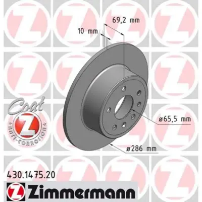 Disc frana ZIMMERMANN 430.1475.20