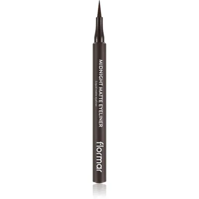 flormar Midnight Matte Eyeliner eyeliner în fix cu efect matifiant culoare 02 Brown 1 ml