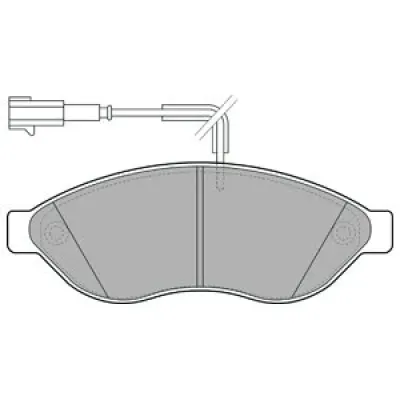 Set placute frana, frana disc DELPHI LP1992