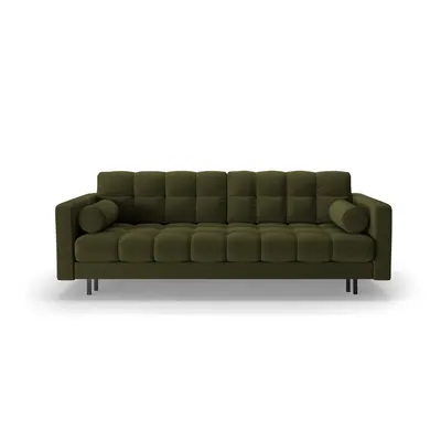 Canapea verde extensibilă, cu spațiu de depozitare 222 cm Bali – Cosmopolitan Design