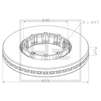 Disc frana PE Automotive 066.256-10A