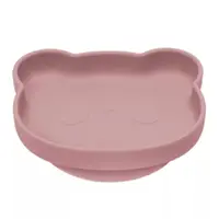 Farfurie din silicon The Little Bear +6 luni Old Rose, 1 bucata, Appekids