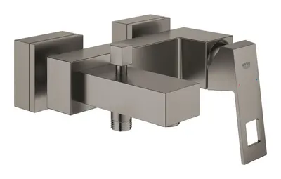 Baterie cada Grohe Eurocube 23140AL0, 1/2 inch, monocomanda, cartus ceramic, diverter, protectie reflux, mat, Hard graphite
